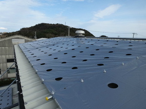 オガサ製工が修理すした屋根の様子