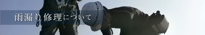 雨漏り修理について