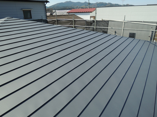 アポロルーフ横葺き 寄棟 高知 オガサ製工