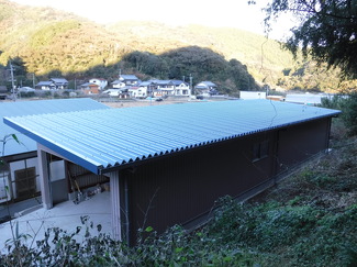 高知県内倉庫の新築屋根工事