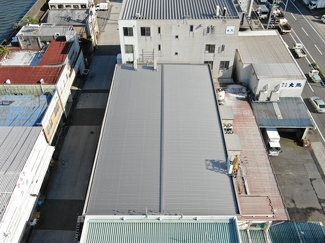 冷凍倉庫の屋根雨漏り改修工事