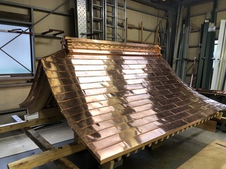 摂末社の屋根銅板工事