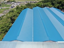 工場スレート屋根の暑さ対策３期工事